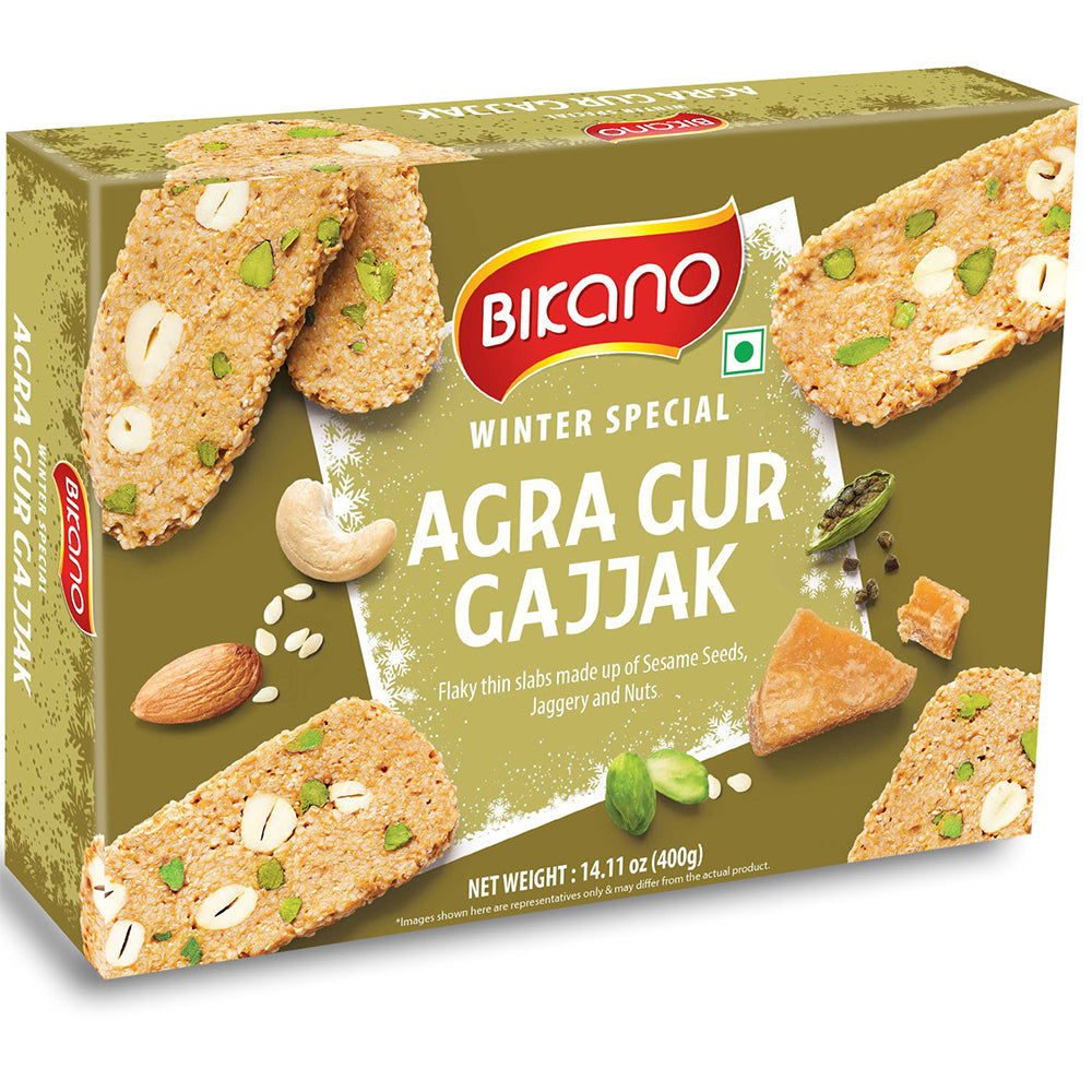 Gajjak Agra Gur 400g - Bikano