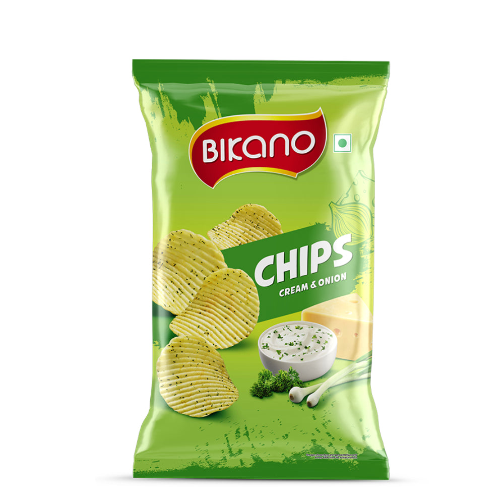 Cream and Onion Chips