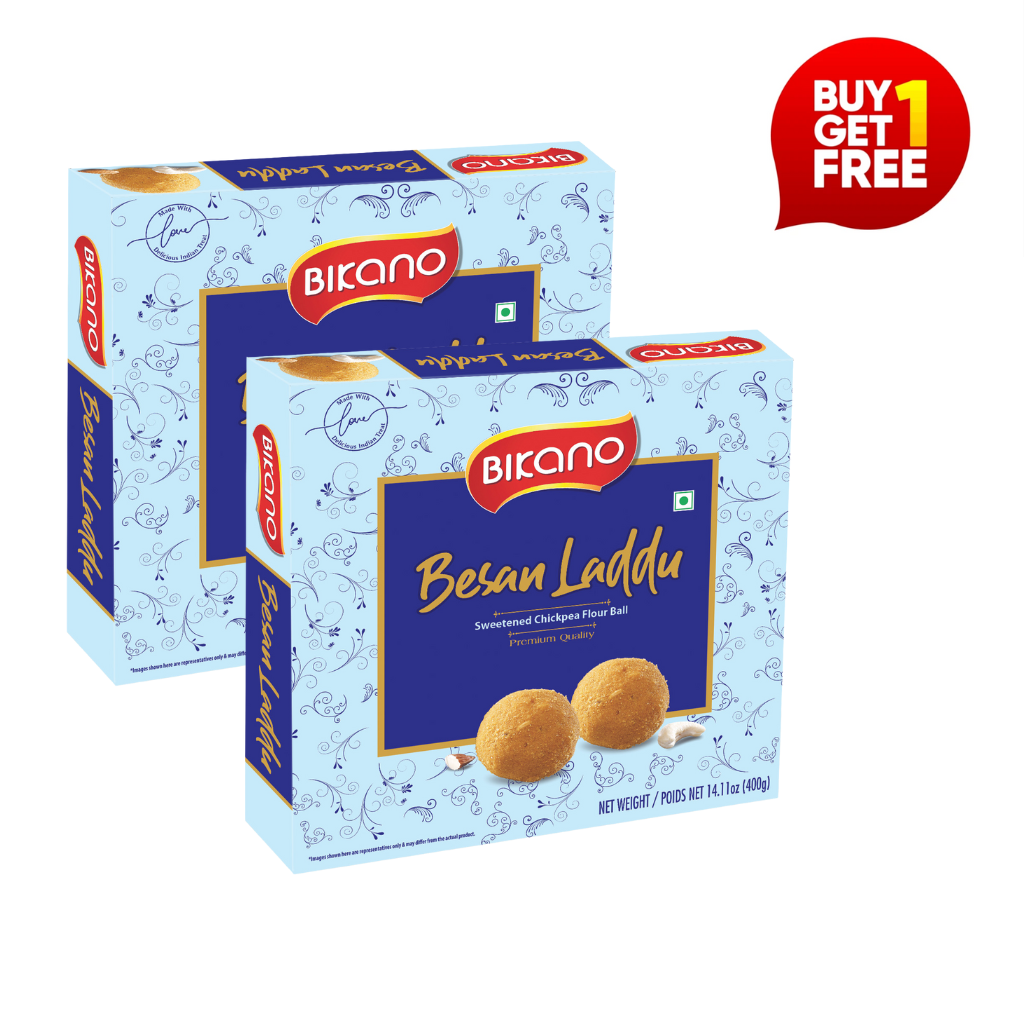 Besan Laddu Spl 400g (BOGO) - Bikano