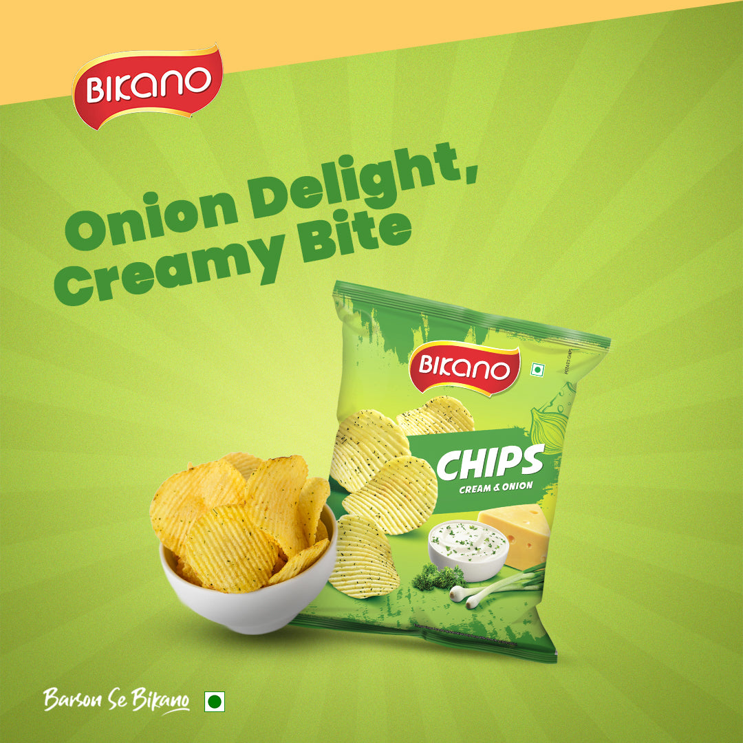 Bikano Cream and Onion Chips (BOGO)