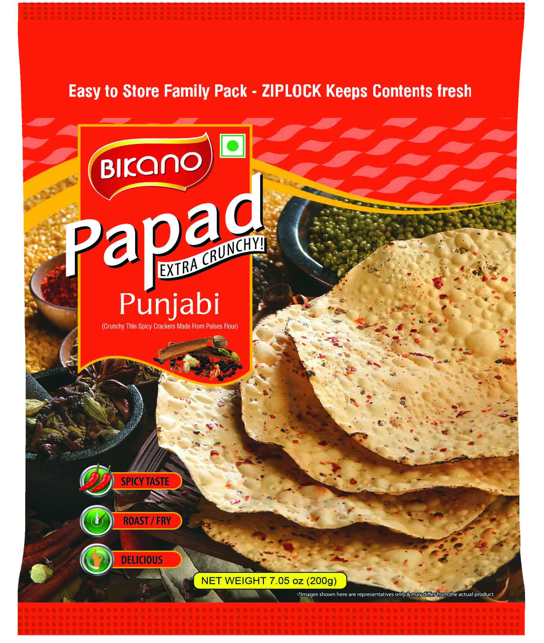 Bikano Punjabi Papad - Bikano